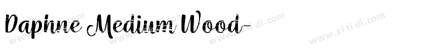 Daphne Medium Wood字体转换
